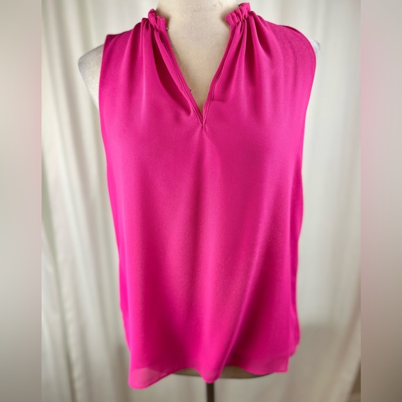 Naked Zebra Hot Pink Sleeveless Mock Neck Camisole - Picture 2 of 9